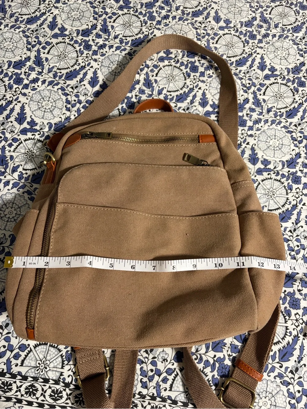 NWOT Antik Kraft backpack satchel bag purse neutral canvas versatile